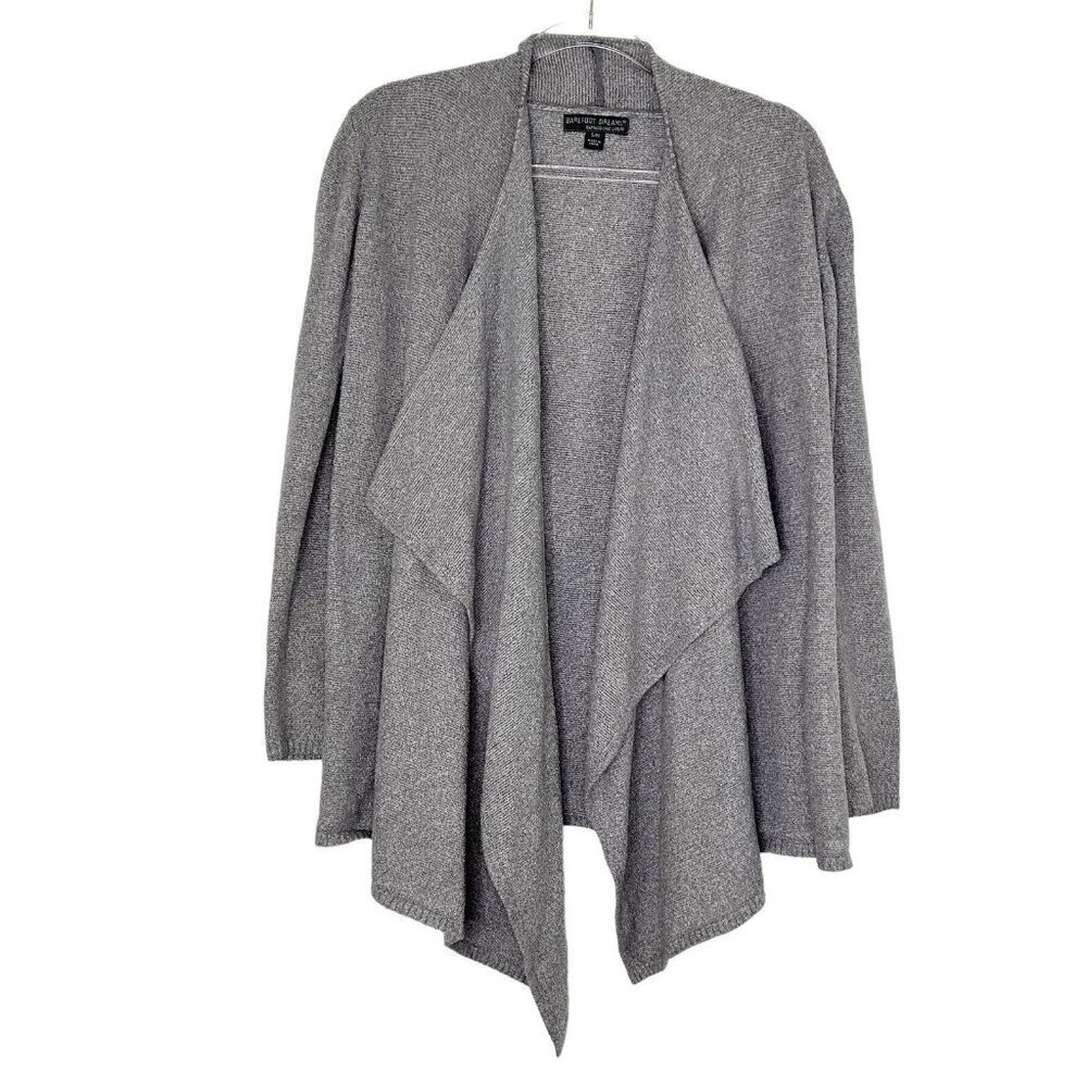 Barefoot Dreams Bamboo Chic Lite Wrap Sweater Womens Small Medium Gray Cardigan